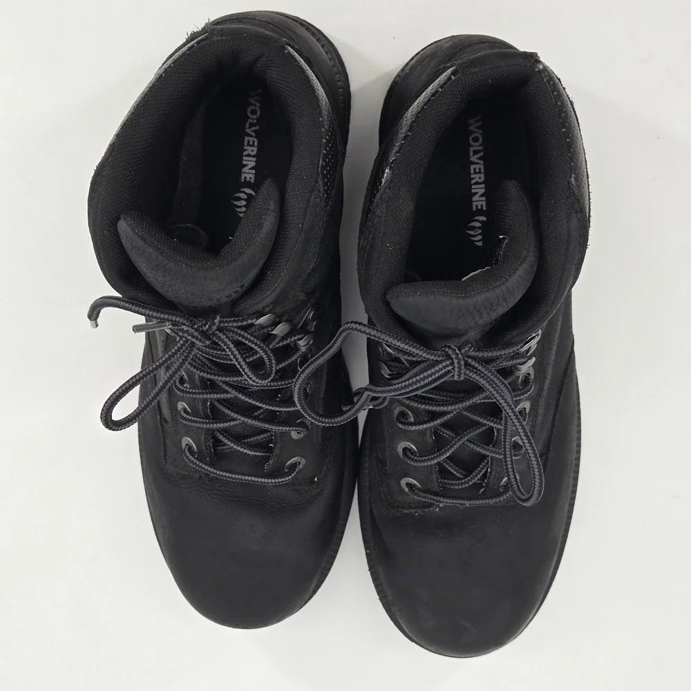 Wolverine Raider II Waterproof Steel Toe Work Boot‎ 12M Black Leather Utility